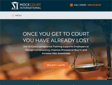 Tablet Screenshot of mockcourt.com.au